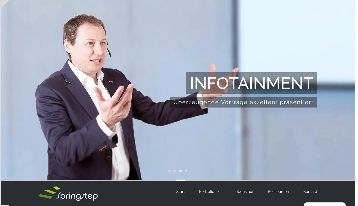 Website der Firma Springstep GmbH