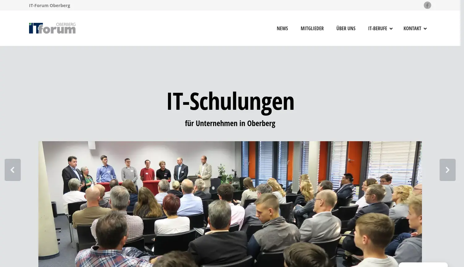 Website der Firma IT-Forum Oberberg e.V.