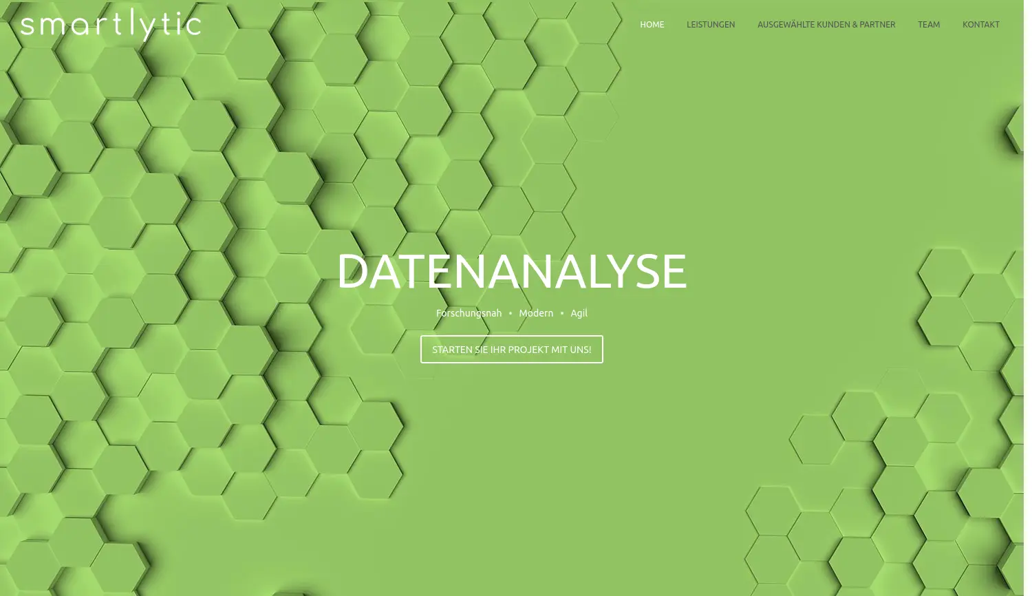 Website der Firma smartlytic GmbH