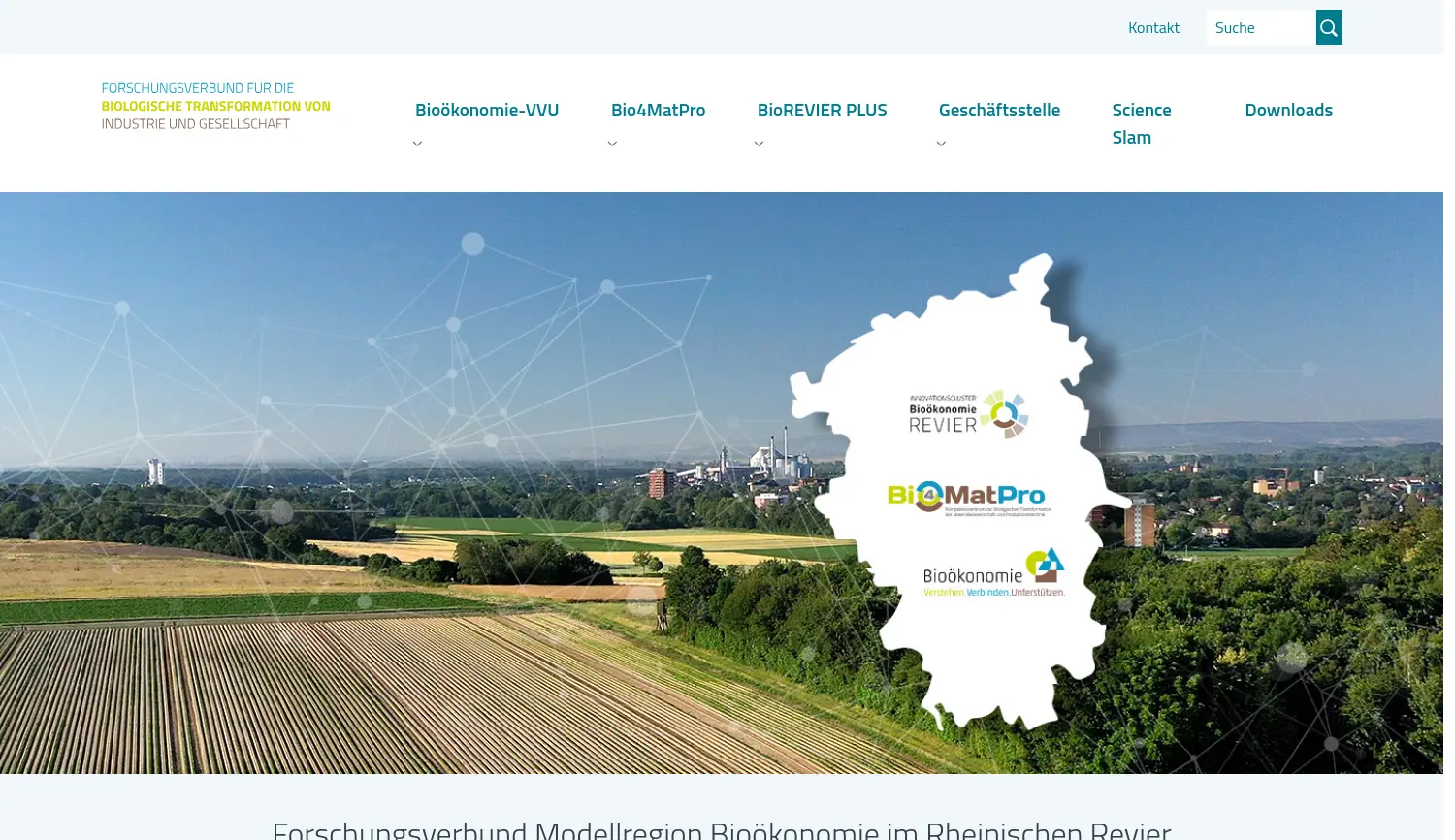 Website der Firma Forschungszentrum Jülich GmbH