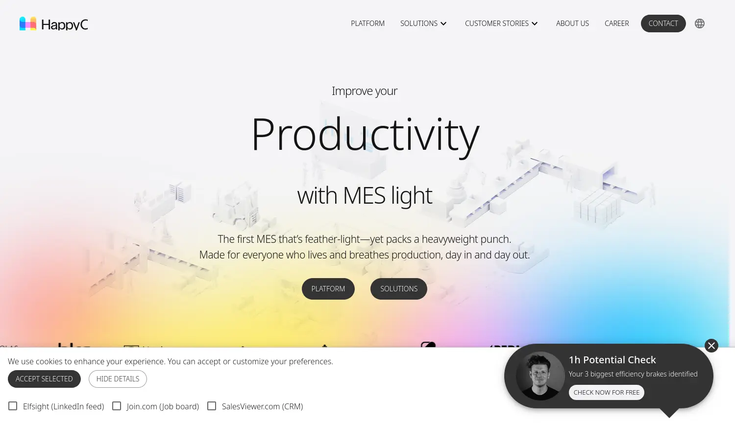 Website der Firma HappyOps GmbH