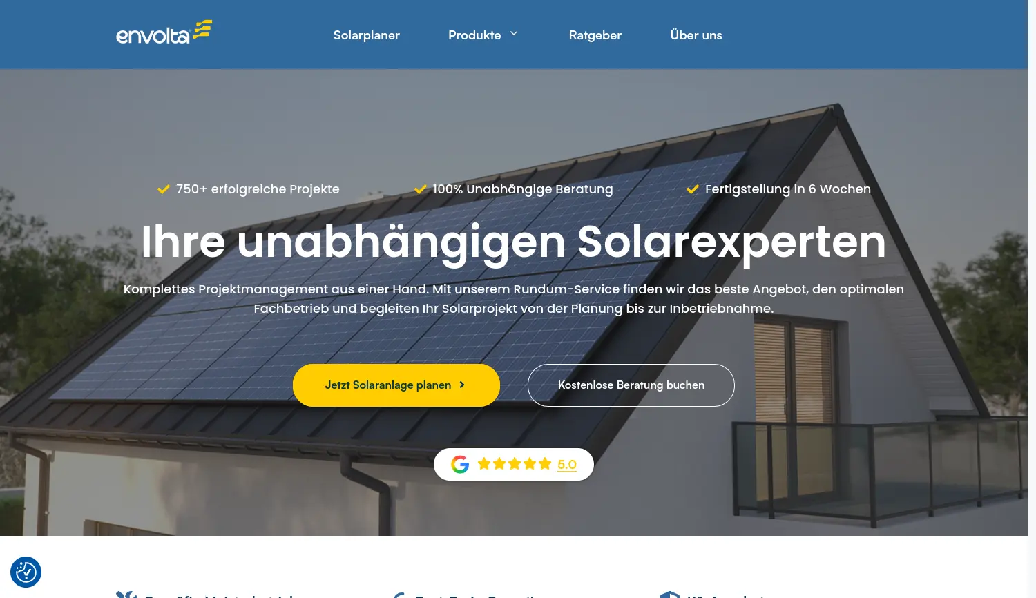 Website der Firma envolta GmbH & Co. KG