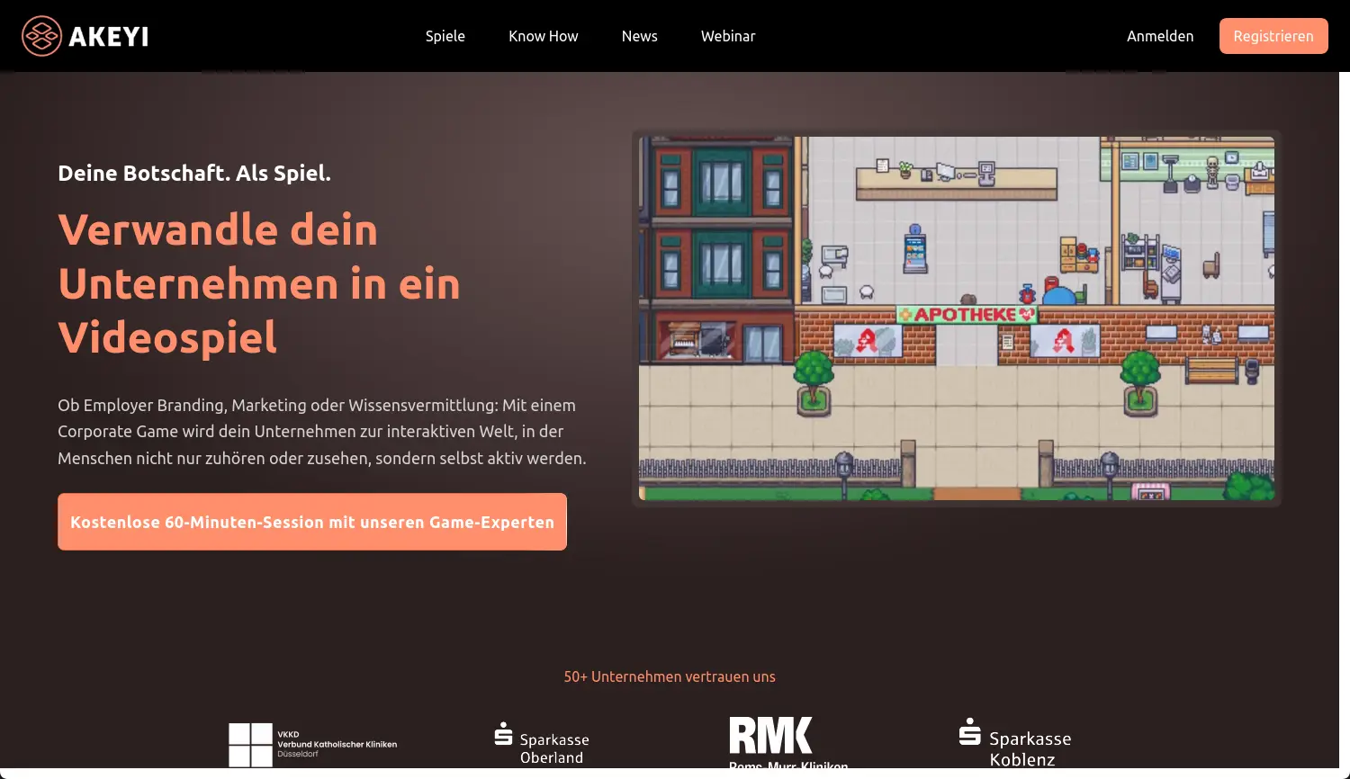 Website der Firma Lean Ocean Software GmbH