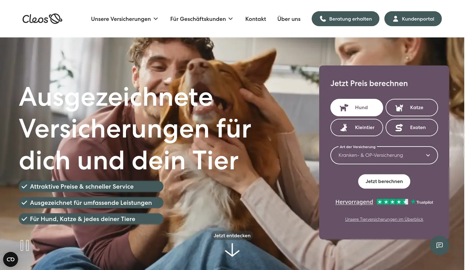 Website der Firma Cleo & You GmbH