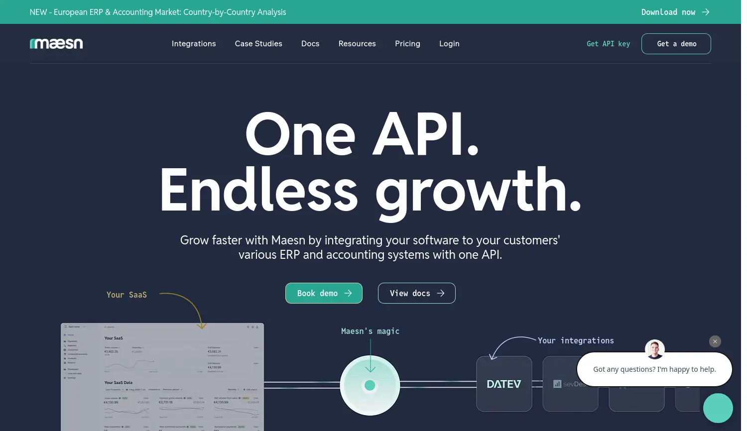 Website der Firma maesn GmbH