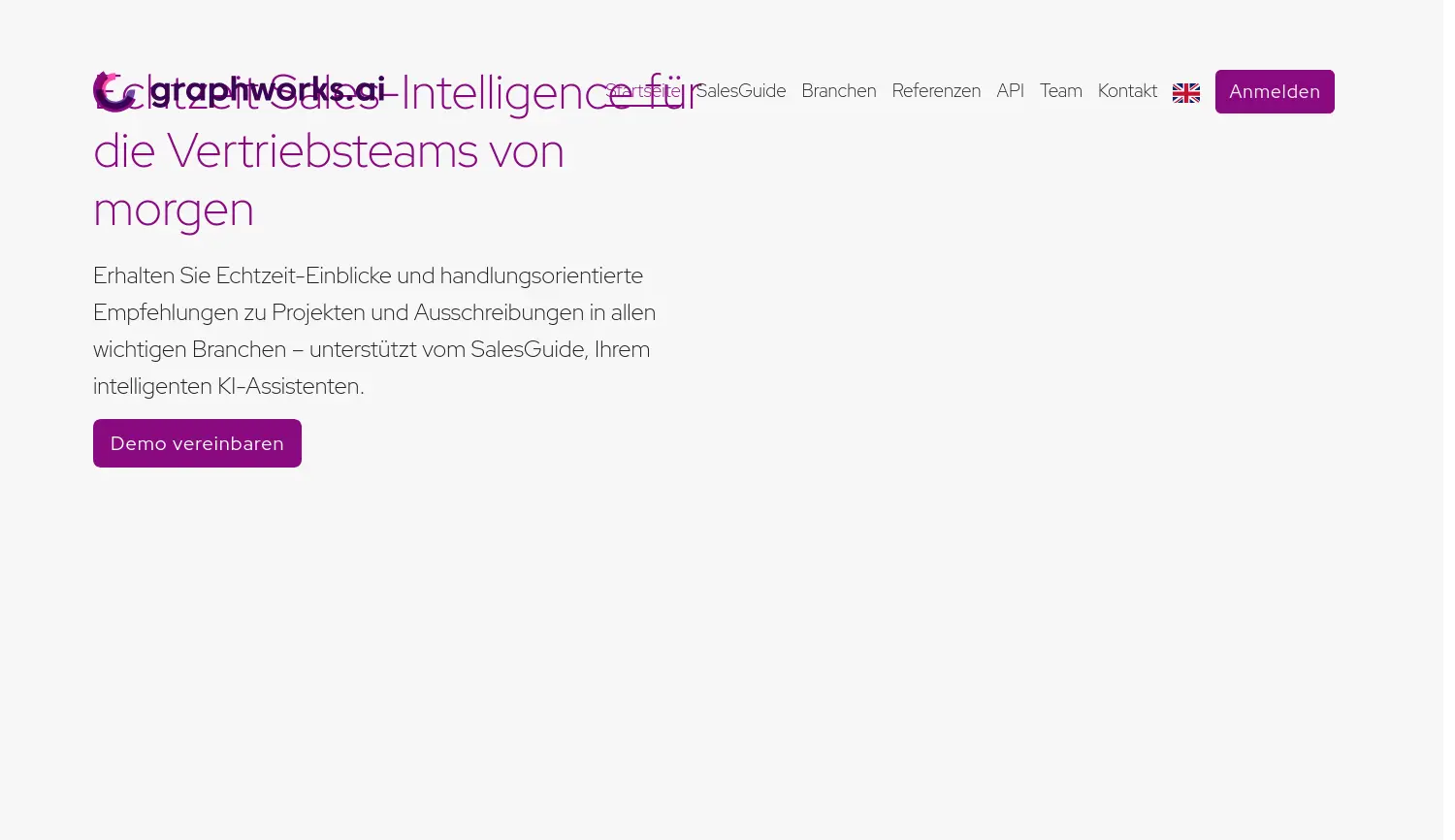 Website der Firma graphworks.ai GmbH