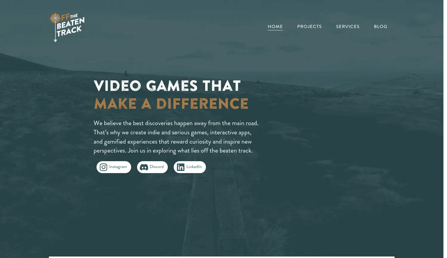 Website der Firma Off The Beaten Track UG (haftungsbeschränkt)