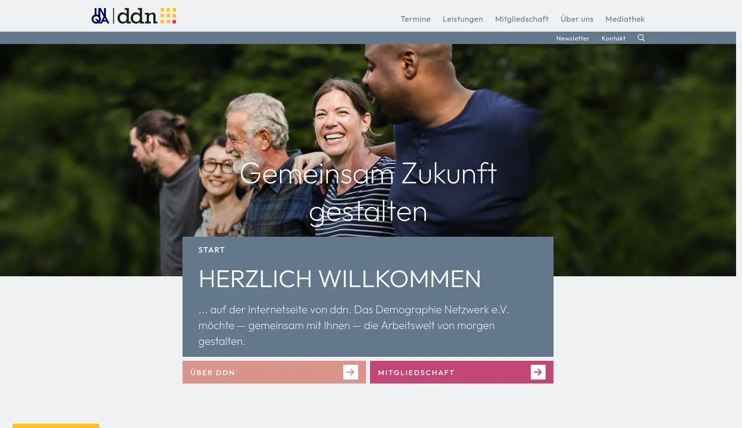Website der Firma Das Demographie Netzwerk e.V.