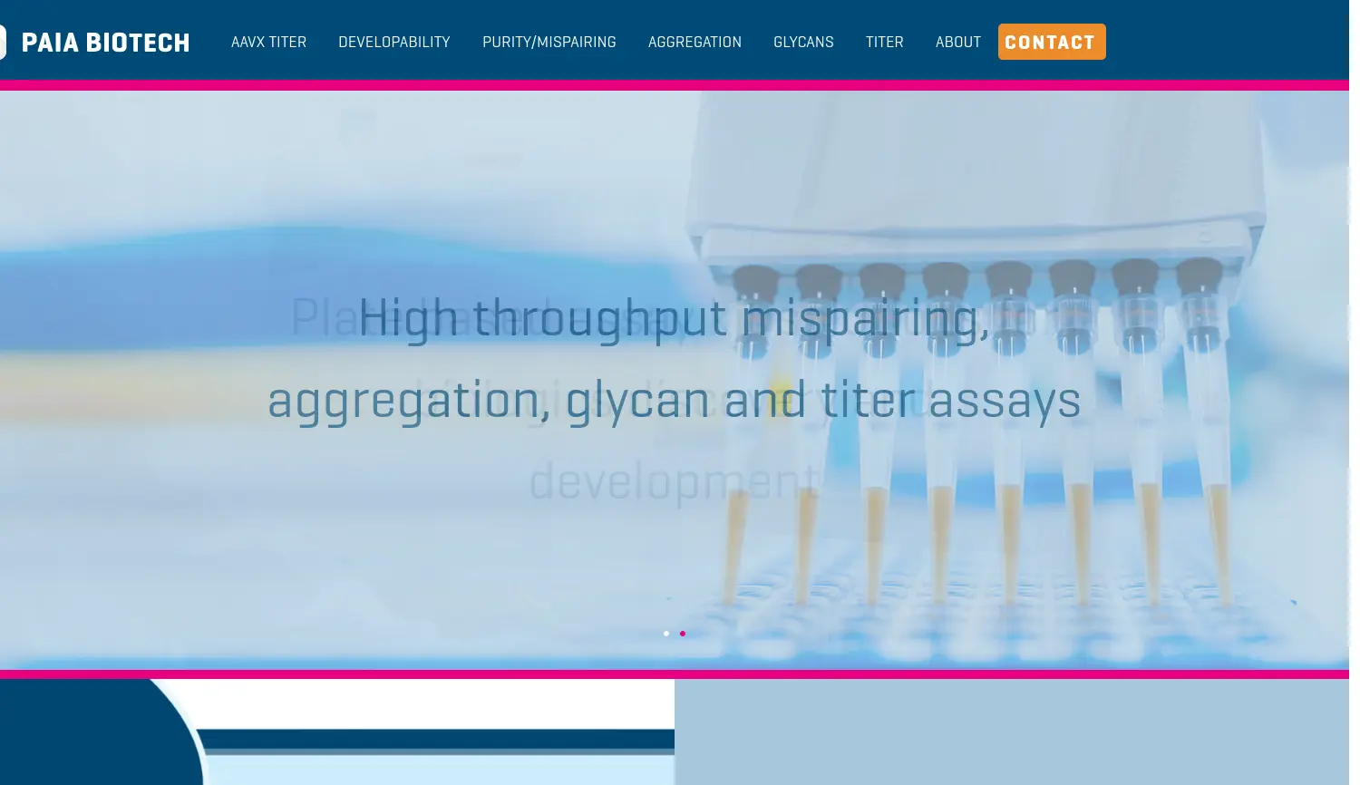 Website der Firma PAIA Biotech GmbH