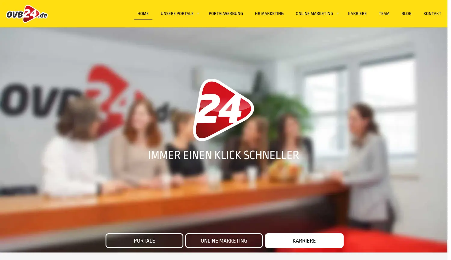 Website der Firma OVB24 GmbH