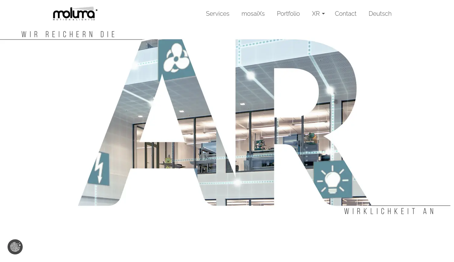 Website der Firma moluma