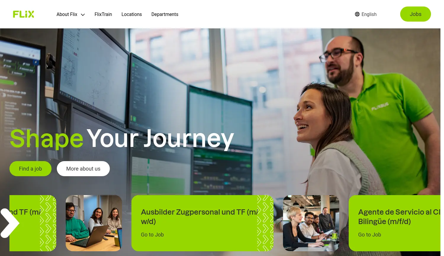 Website der Firma Flix SE