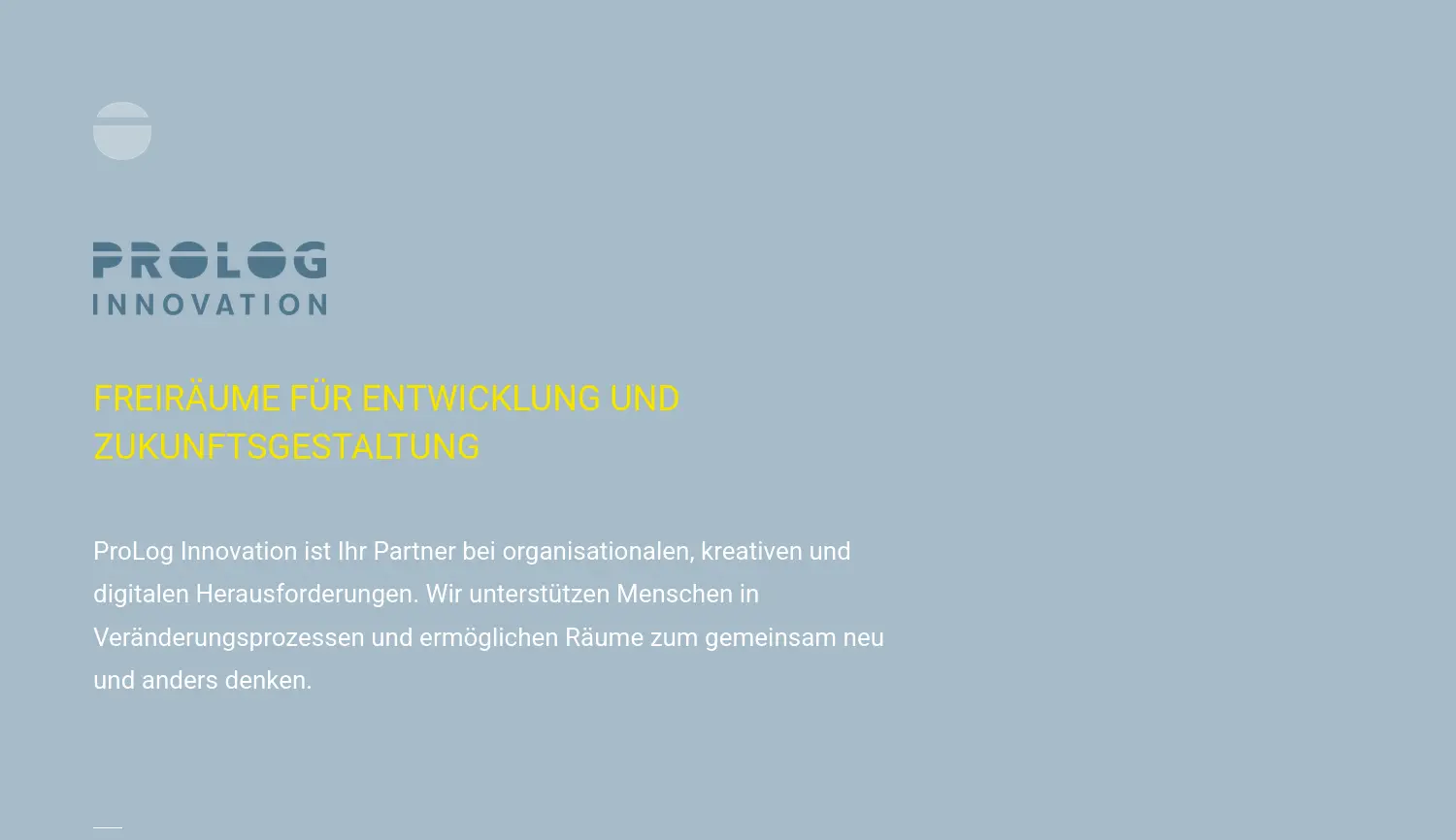 Website der Firma ProLog Innovation GmbH