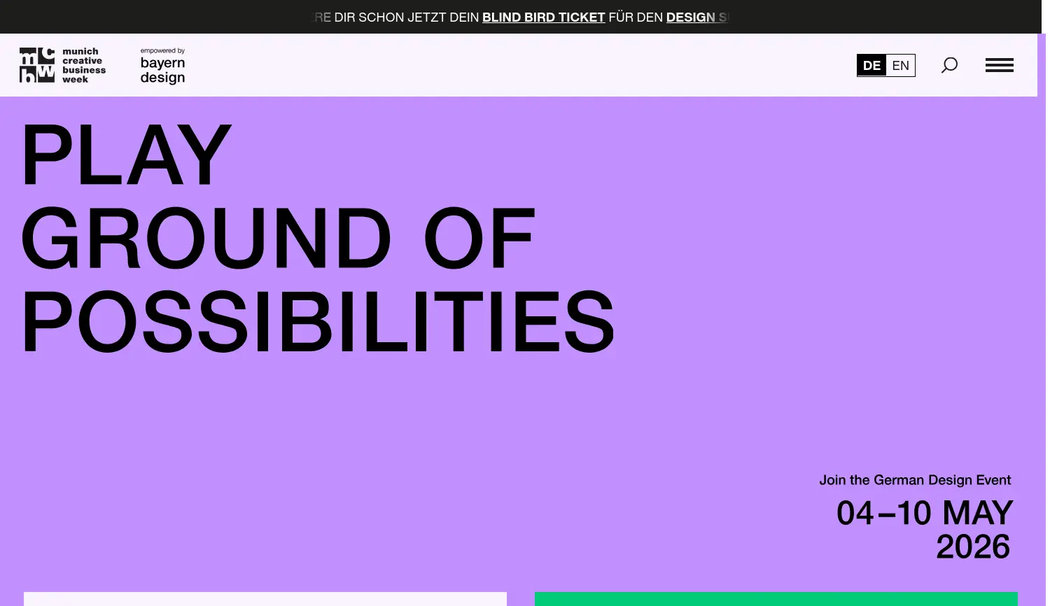 Website der Firma bayern design GmbH