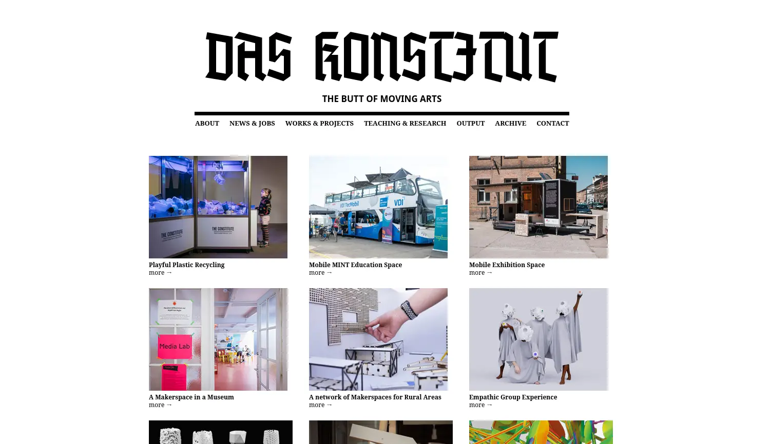 Website der Firma THE CONSTITUTE