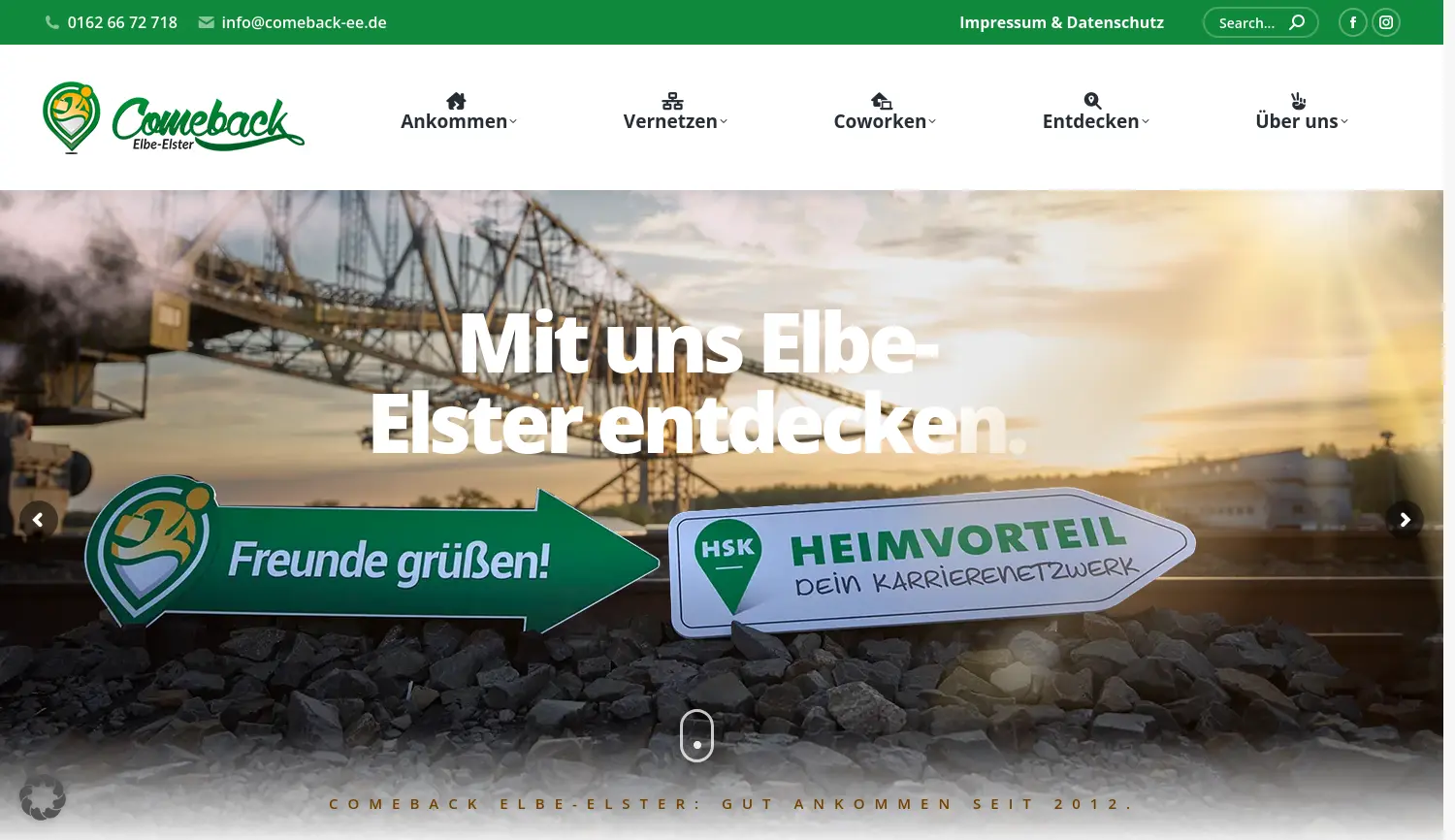 Website der Firma Generationen gehen gemeinsam (G3) e. V.