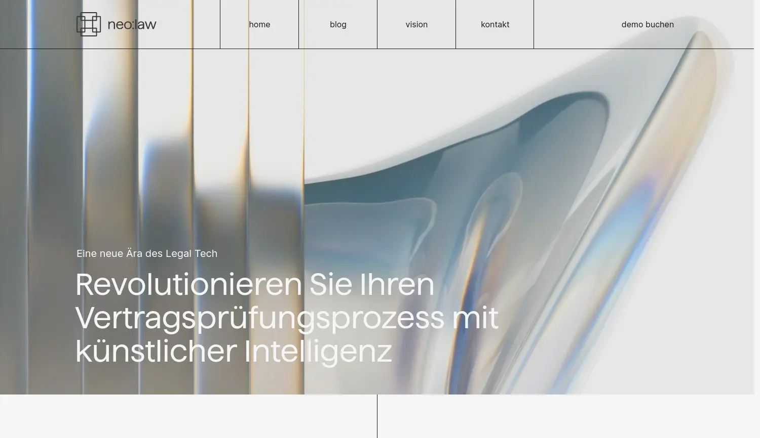Website der Firma Neo.Law Technology GmbH