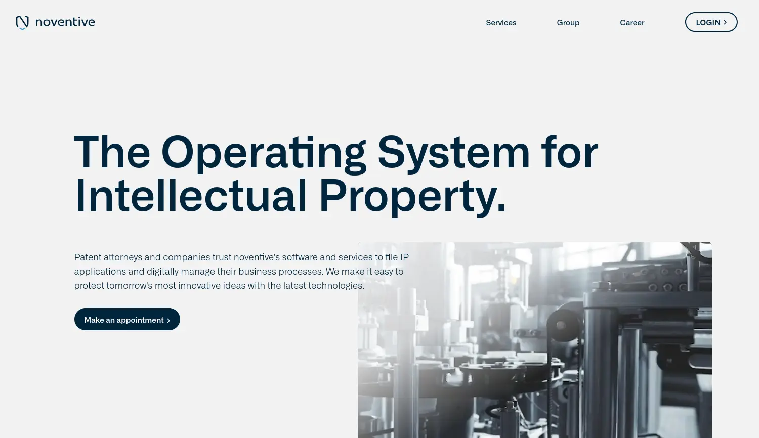 Website der Firma noventive Managementgesellschaft mbH