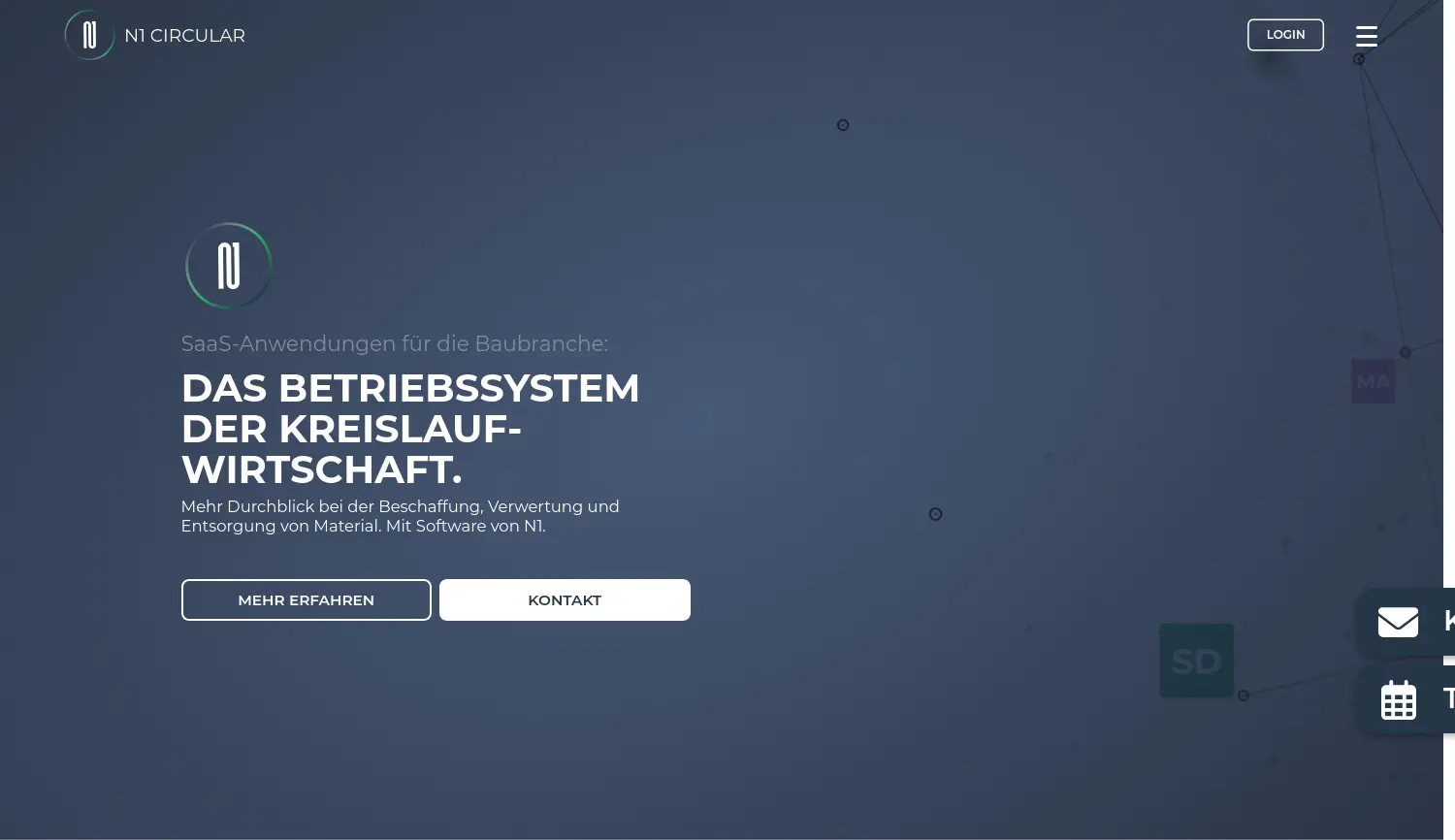 Website der Firma N1 Circular GmbH