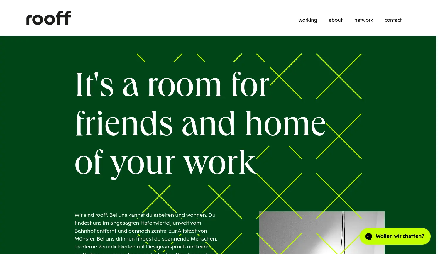 Website der Firma rooff GbR