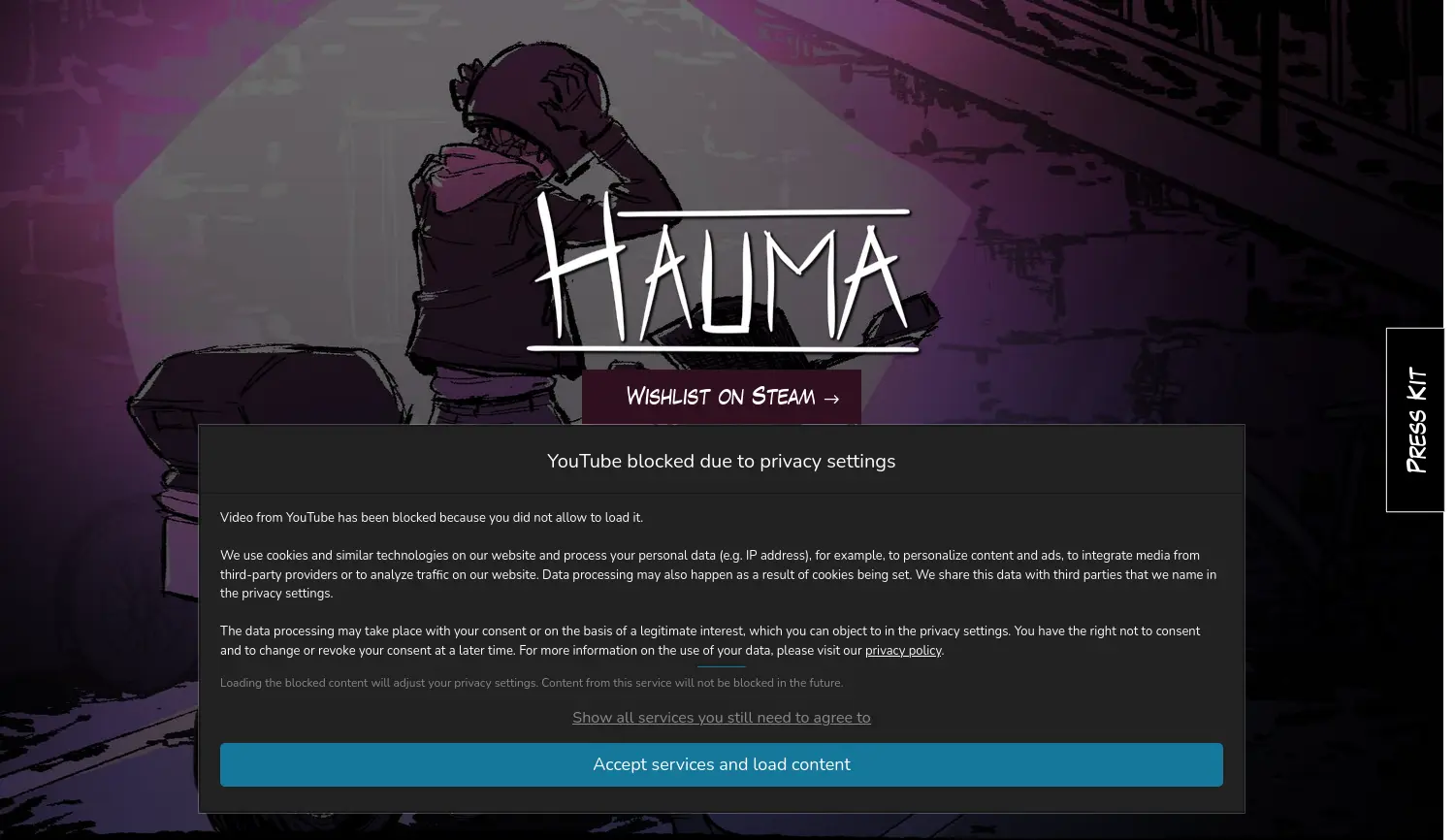 Website der Firma SenAm Games