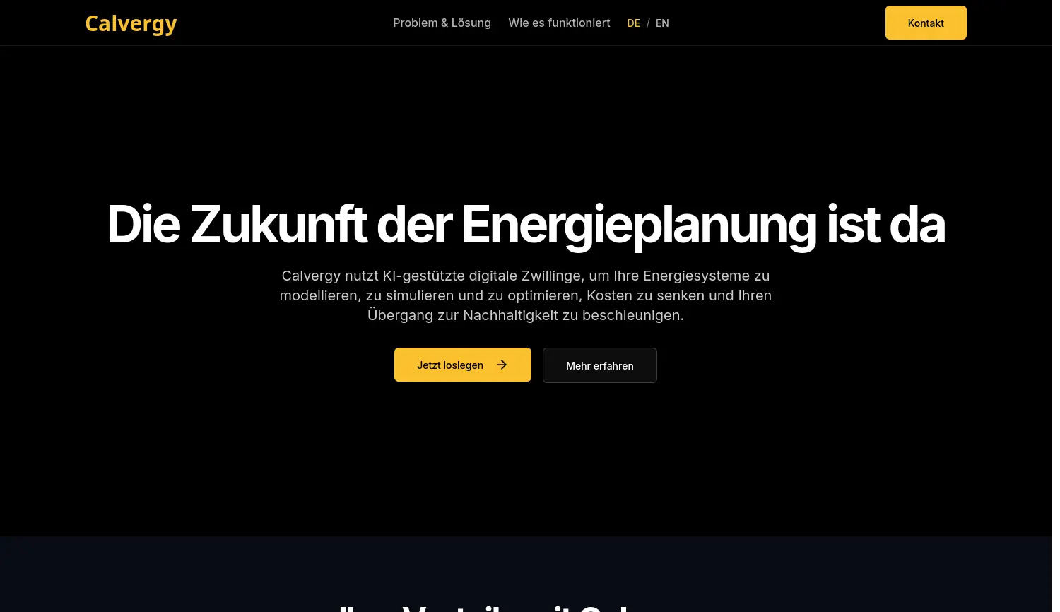 Website der Firma Calvergy UG (haftungsbeschränkt)