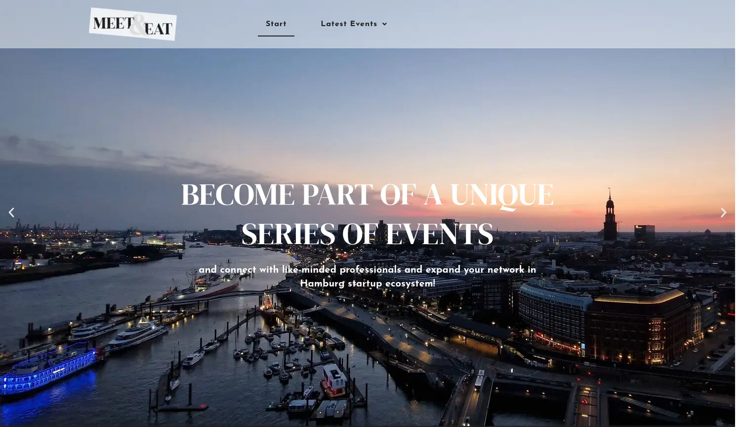 Website der Firma Meet & Eat Event UG (haftungsbeschränkt)