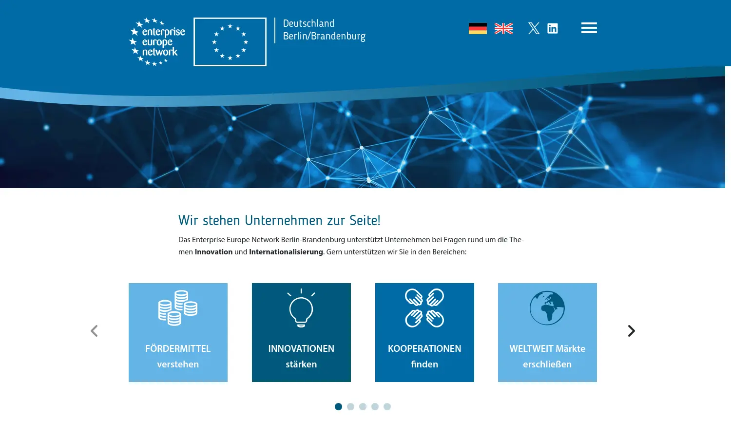 Website der Firma Konsortium aus Berlin Partner für Wirtschaft und Technologie GmbH und Wirtschaftsförderung Land Brandenburg GmbH