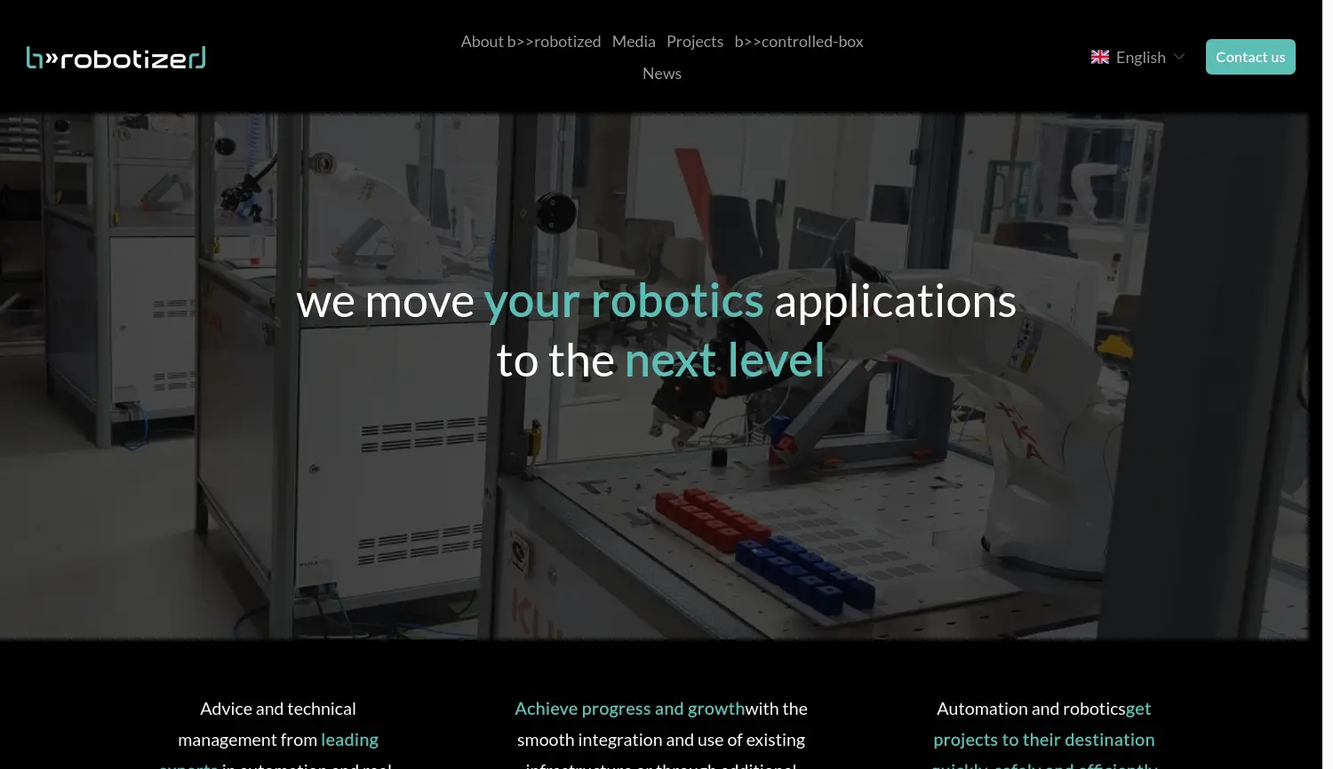 Website der Firma Stogl Robotics Consulting GmbH