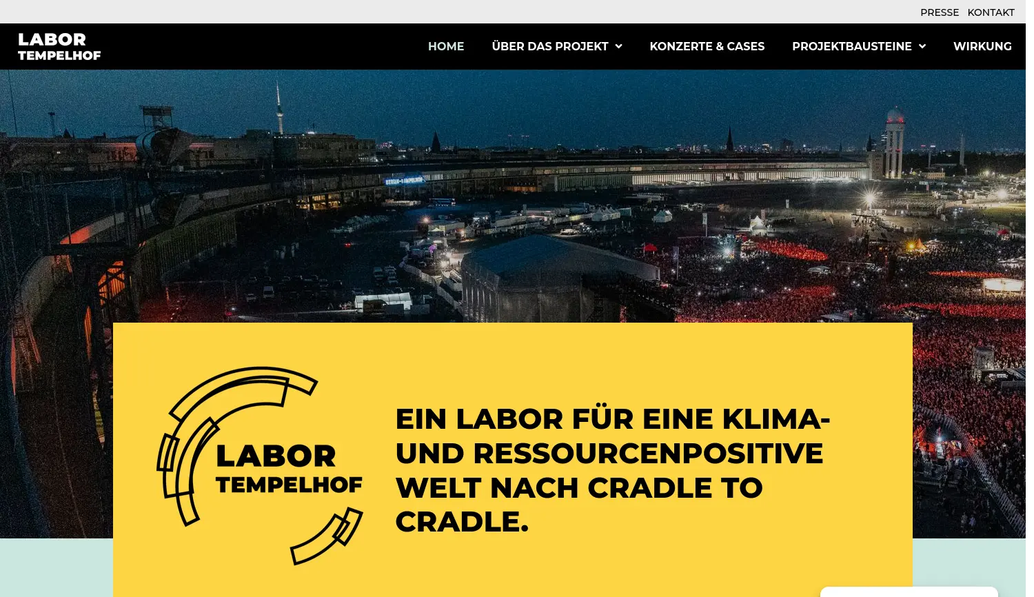 Website der Firma Labor Tempelhof