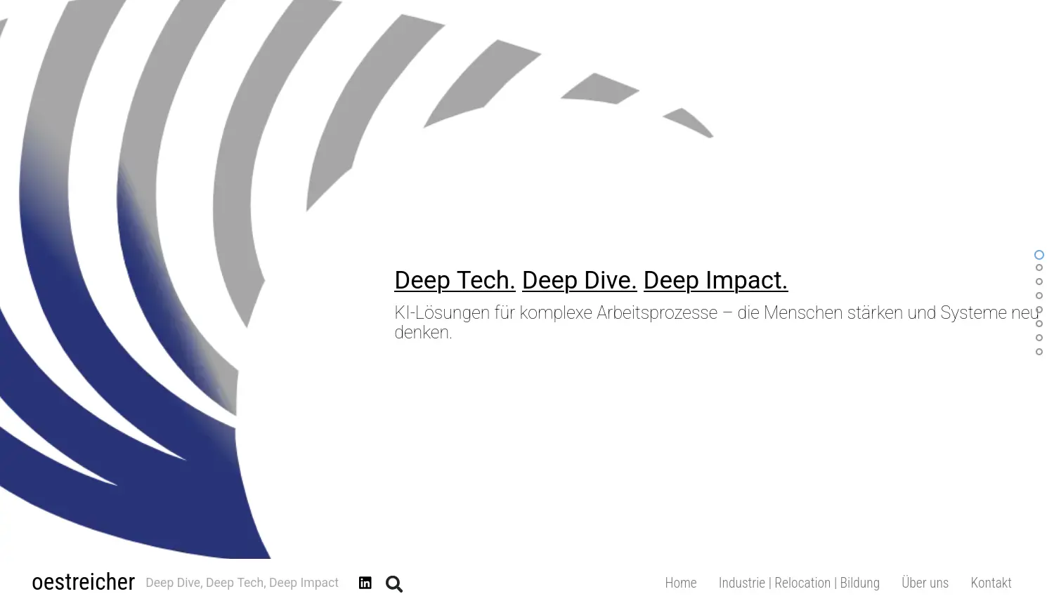 Website der Firma oestreicher GmbH