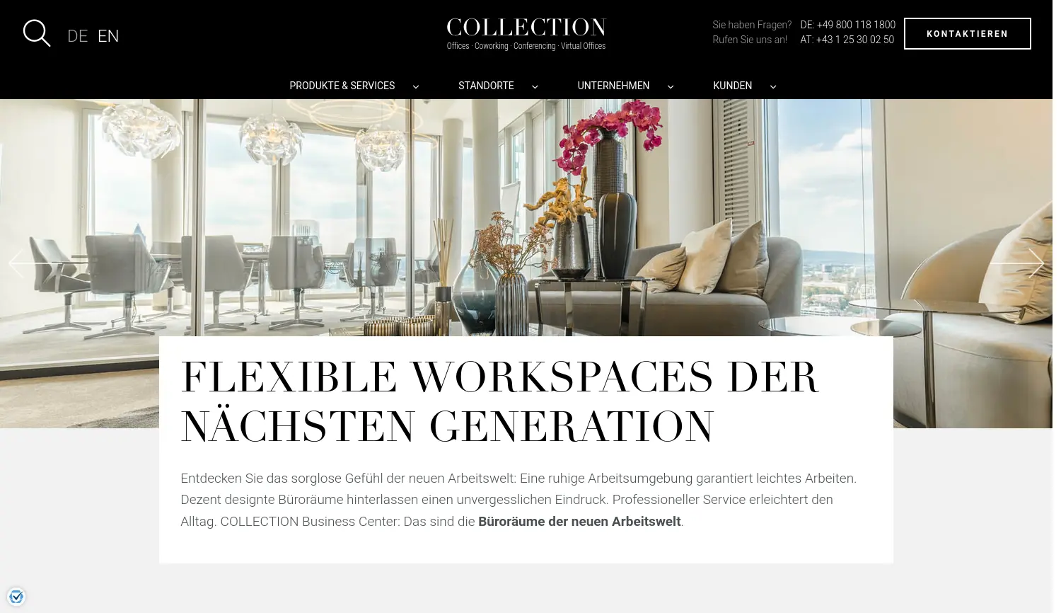 Website der Firma Collection Business Centers GmbH