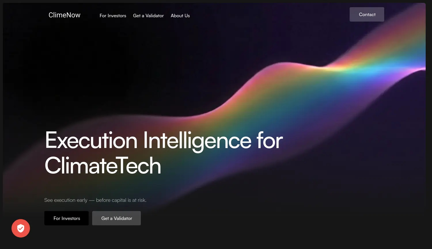 Website der Firma ClimeNow GmbH