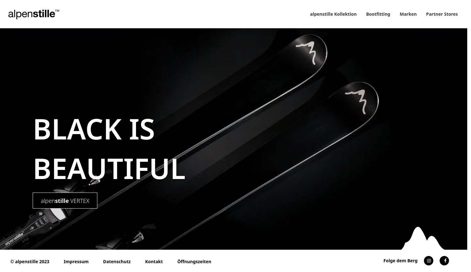 Website der Firma alpenstille SHOP Inh. Armin Vogel