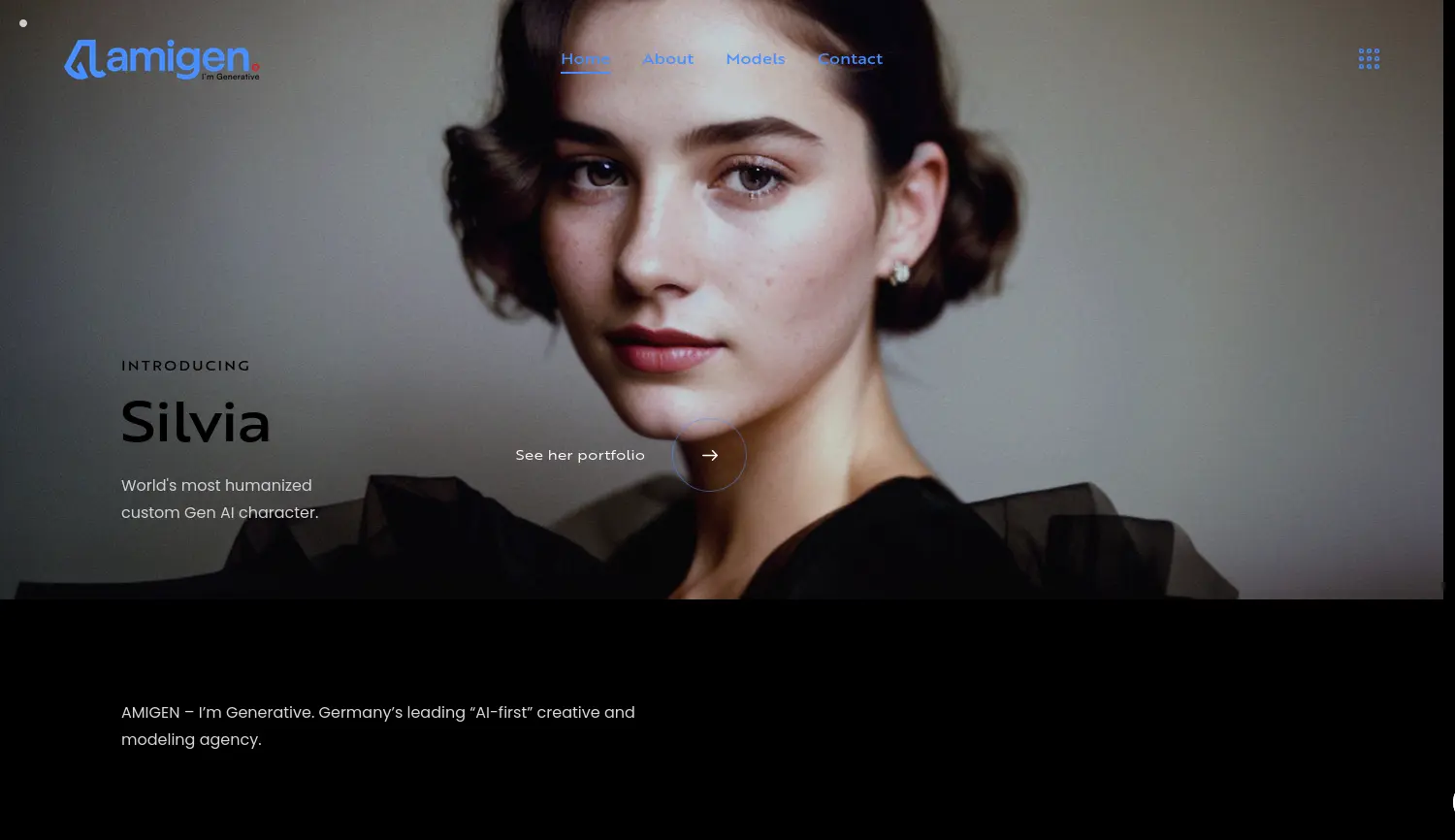 Website der Firma AMIGEN Technology GmbH