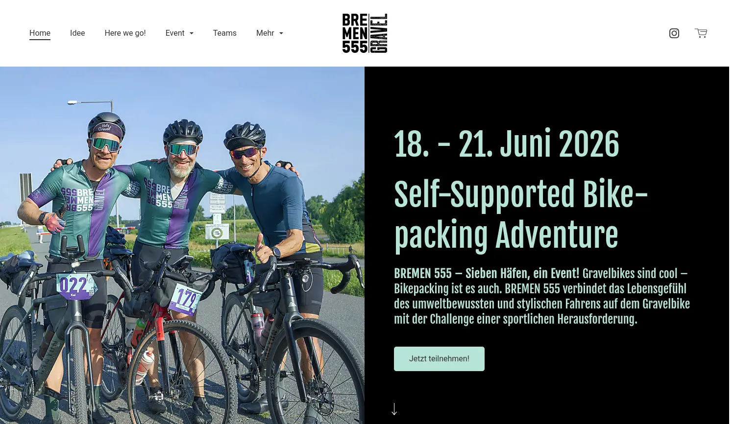 Website der Firma BREMEN 555