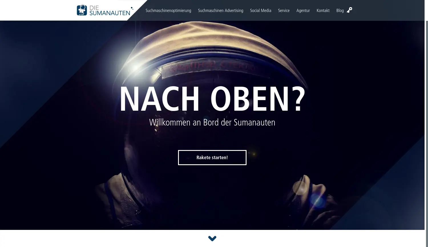 Website der Firma SUMANAUTEN GmbH
