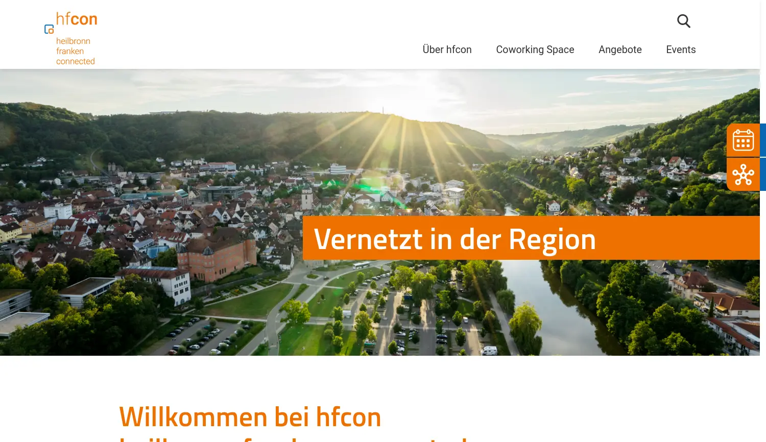 Website der Firma hfcon GmbH & Co. KG