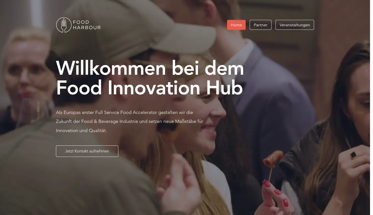 Website der Firma Food Harbour Hamburg Betriebsgesellschaft mbH