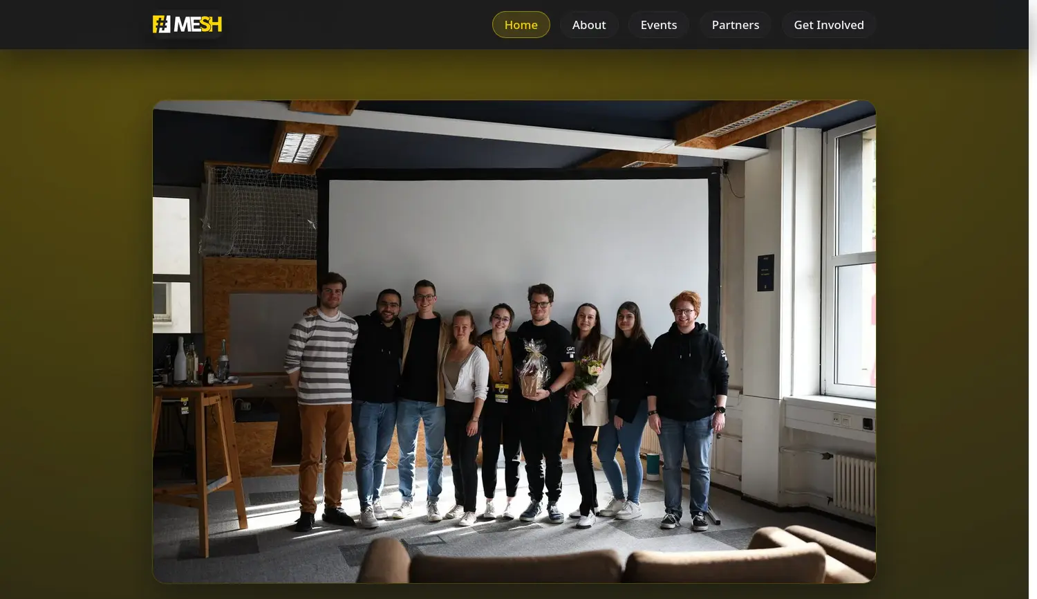 Website der Firma MESH e.V.