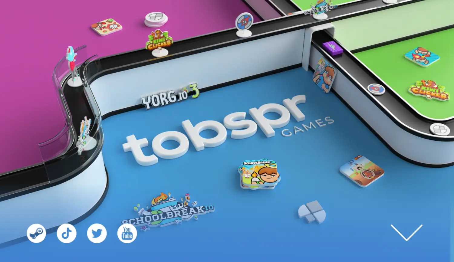 Website der Firma tobspr Games GmbH