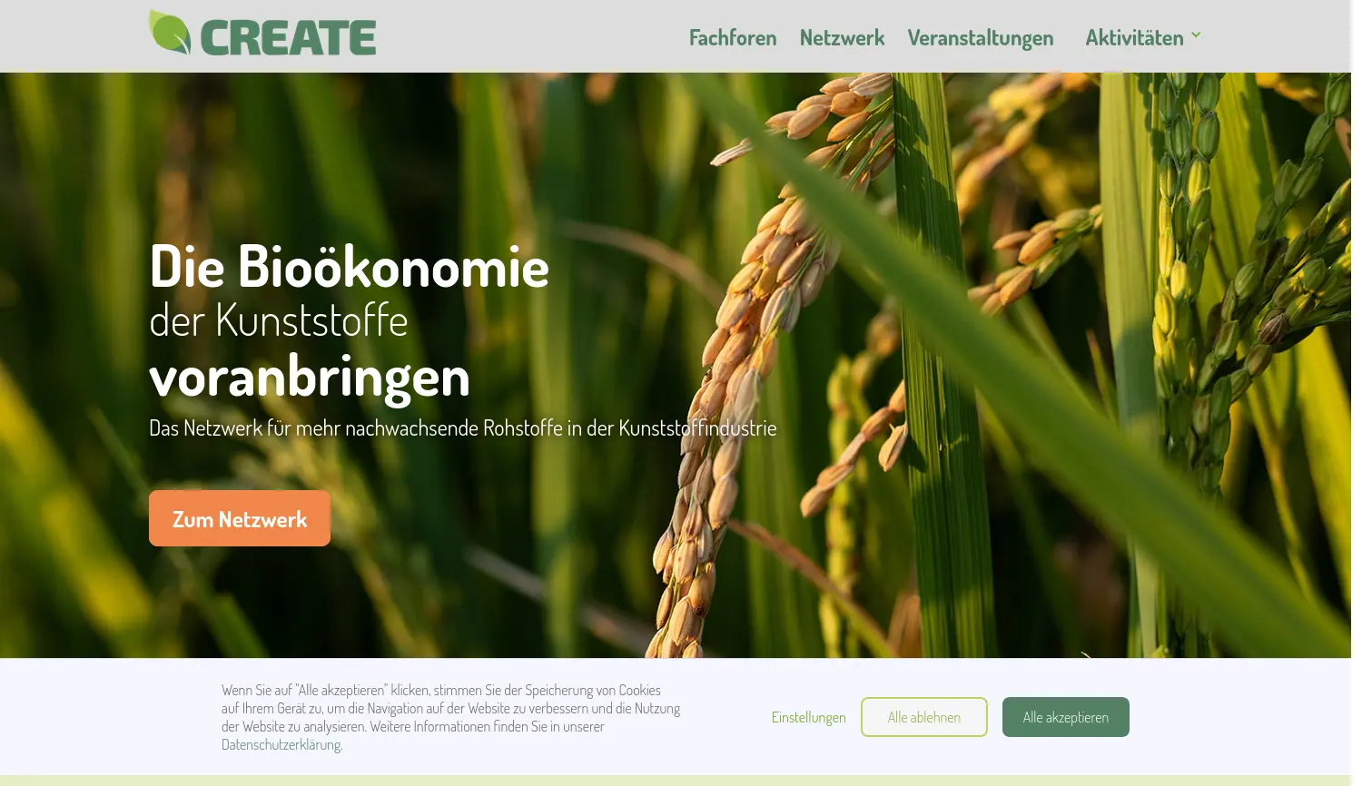 Website der Firma SKZ – KFE gGmbH