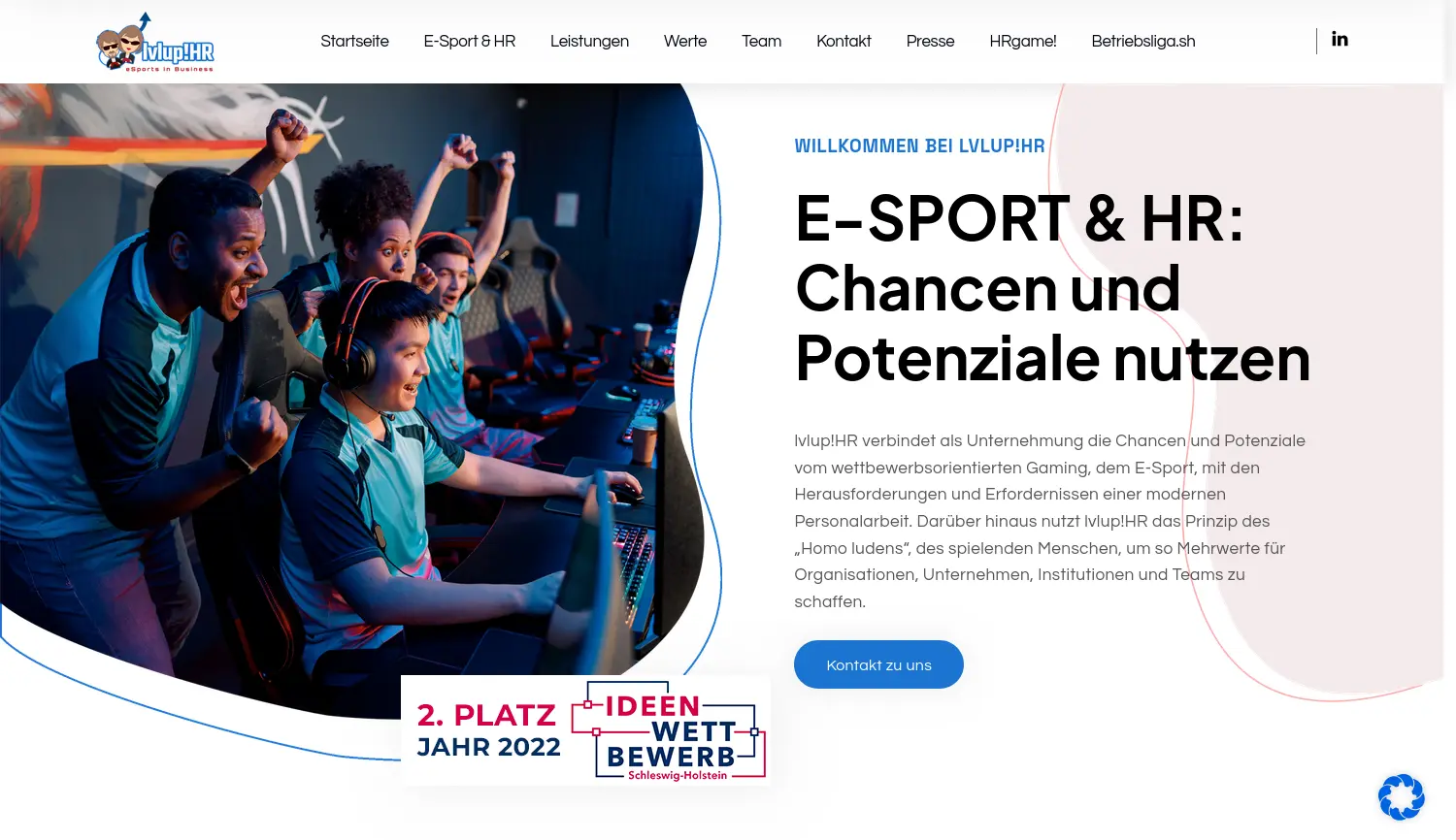 Website der Firma lvlupHR UG (haftungsbeschränkt)