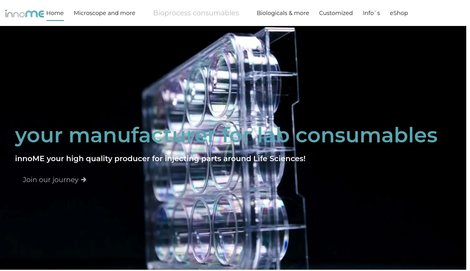 Website der Firma innoME GmbH