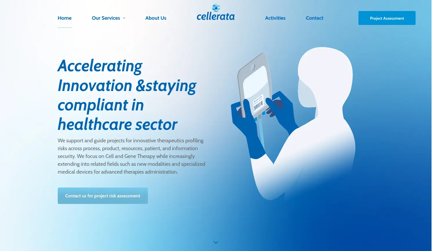 Website der Firma cellerata