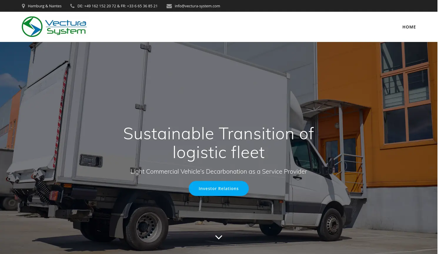 Website der Firma Vectura System