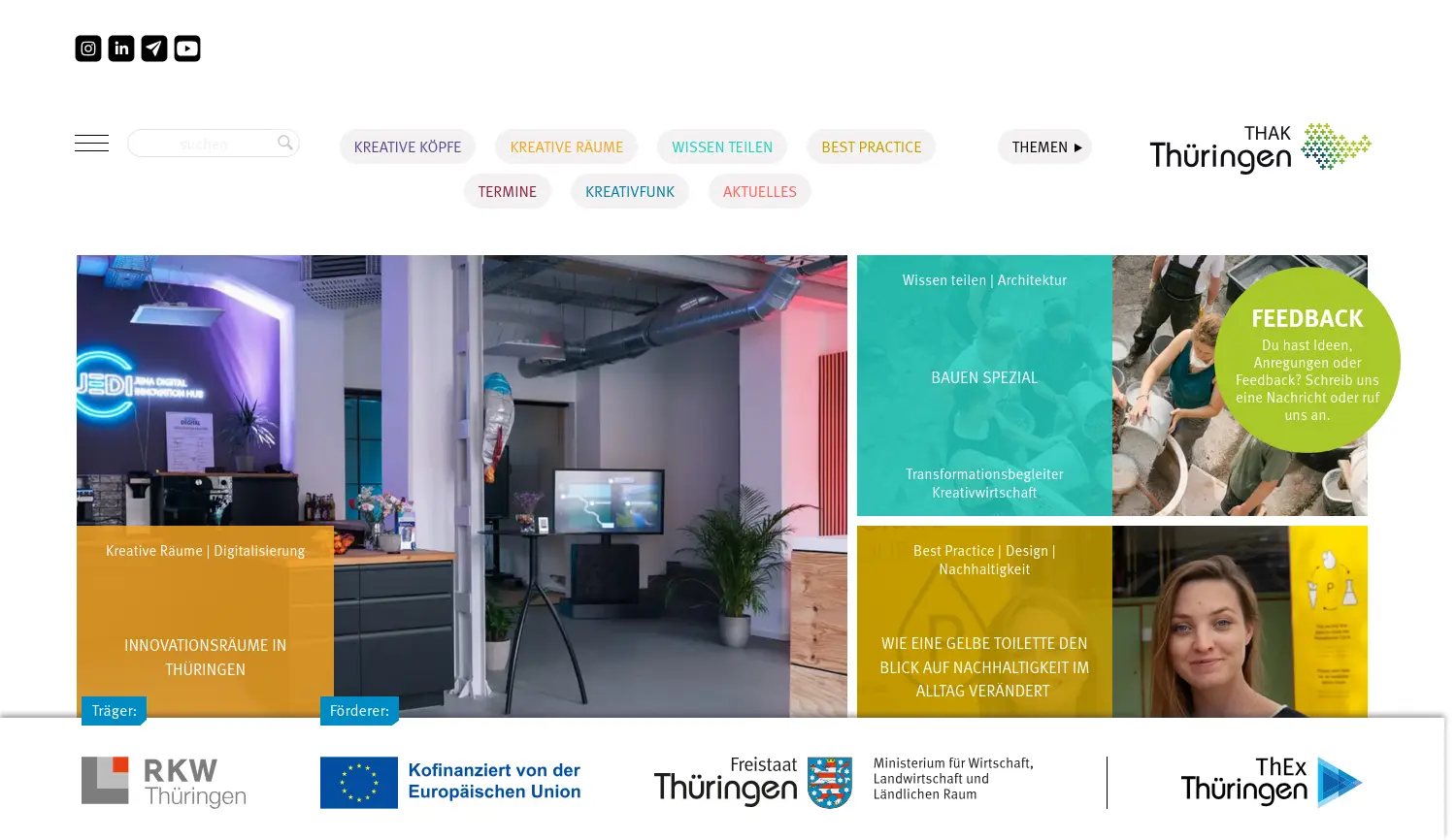 Website der Firma RKW Thüringen GmbH