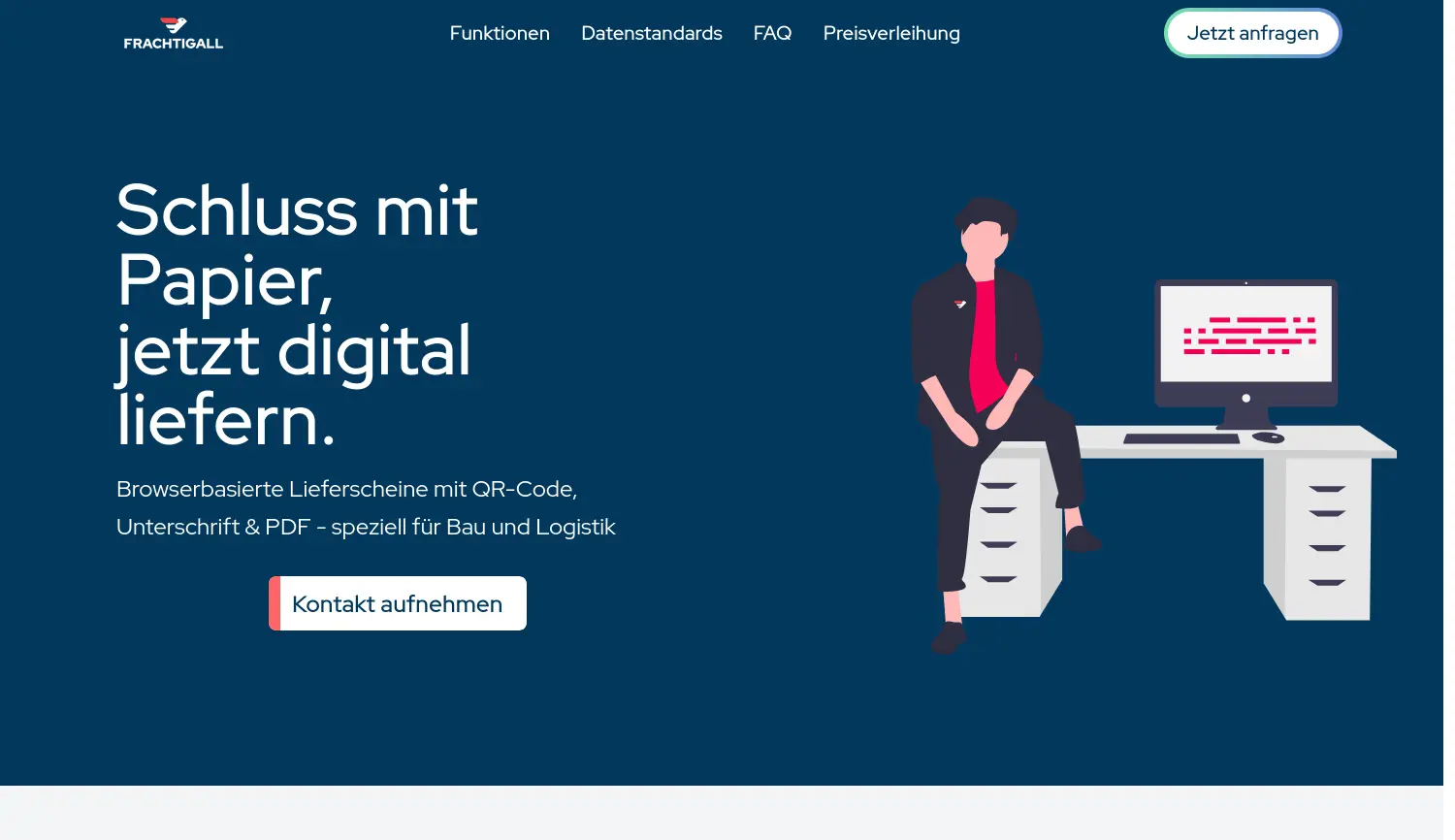 Website der Firma Frachtigall GmbH