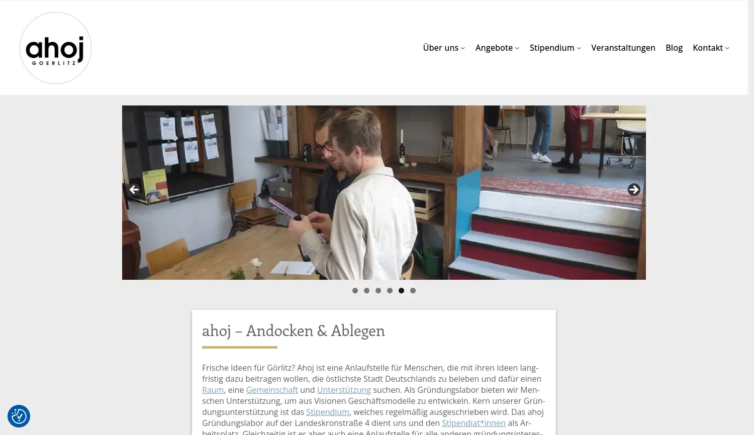 Website der Firma ideenfluß e. V.