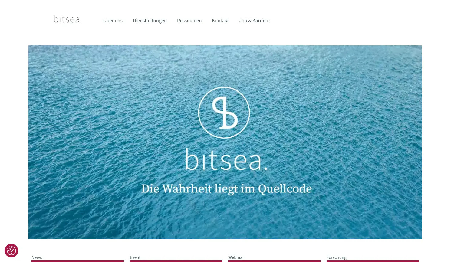 Website der Firma Bitsea GmbH
